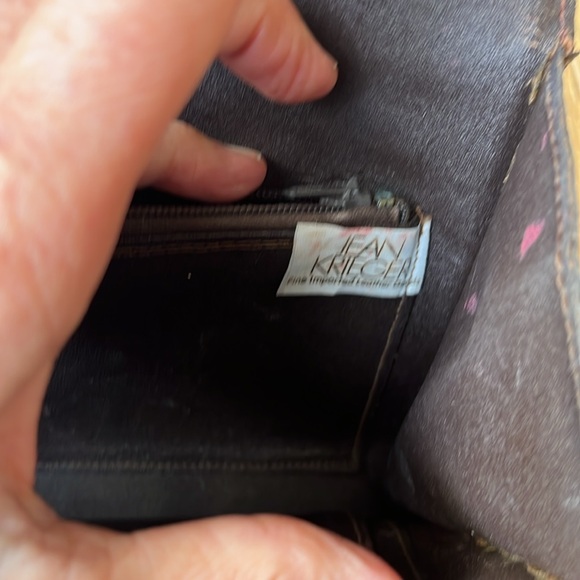 Vintage Jean Krieger Genuine Alligator Leather Flap Clutch Purse - Picture 6 of 7